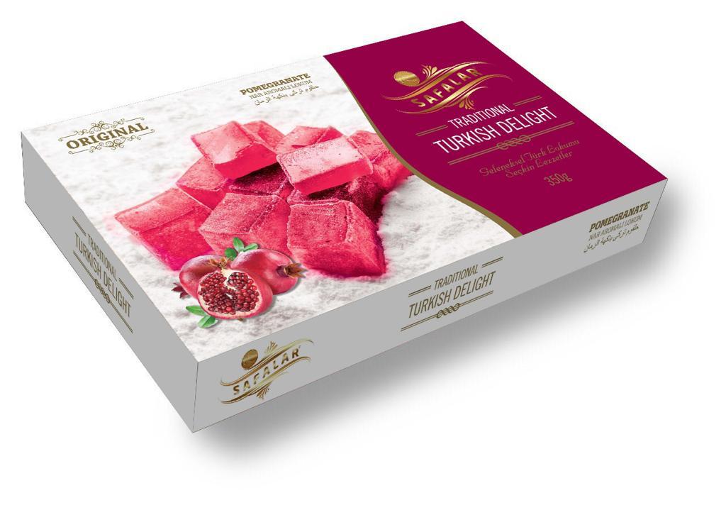 Pomegranate Flavored Turkish Delight